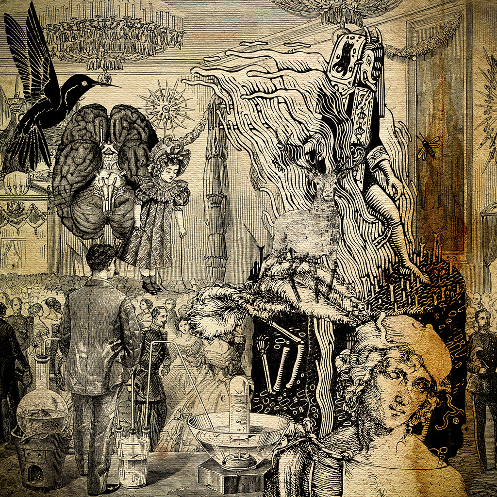 ensamble de grabados apropiados, hecho por computadora. 